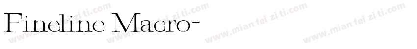 Fineline Macro字体转换